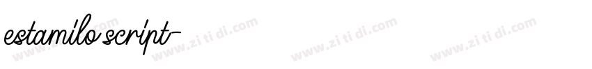 estamilo script字体转换